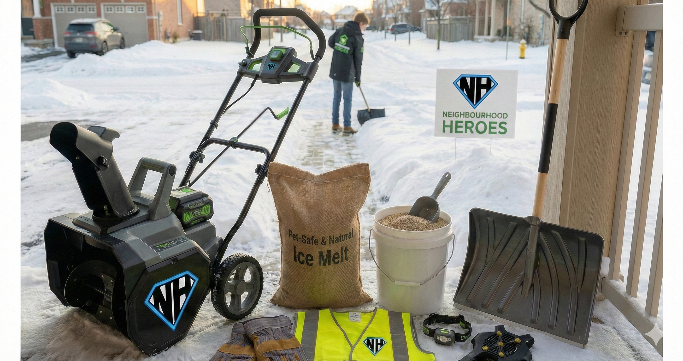neighbourhood heroes snow removal kit